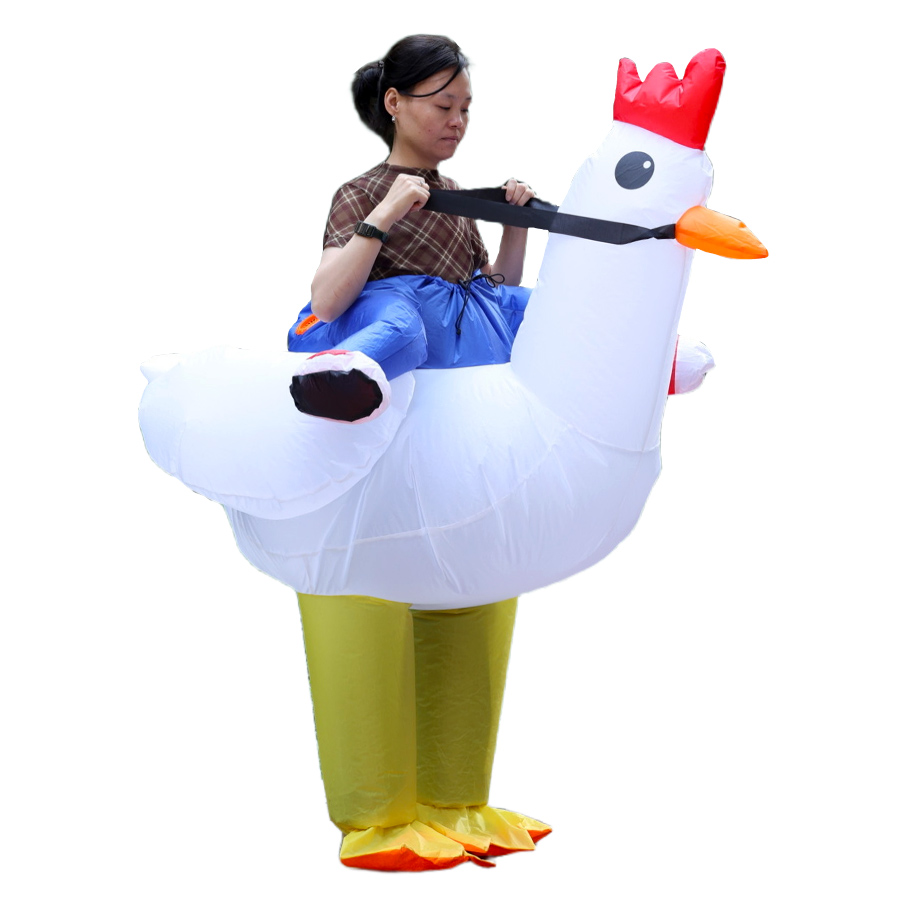 Disfraz inflable de pollo o pa - Suits reseña y precio