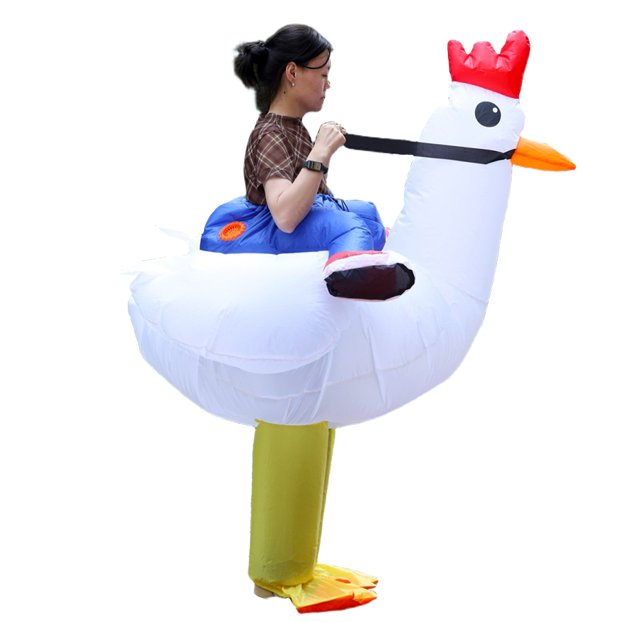 Disfraz inflable de pollo o pa - Suits reseña y precio