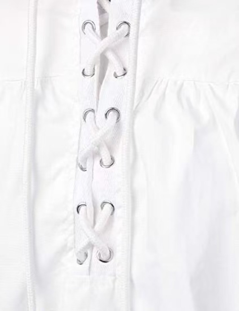 Camisa de manga larga con cuel - Medieval Gothic Lace Up Pirate Shirt reseña y precio