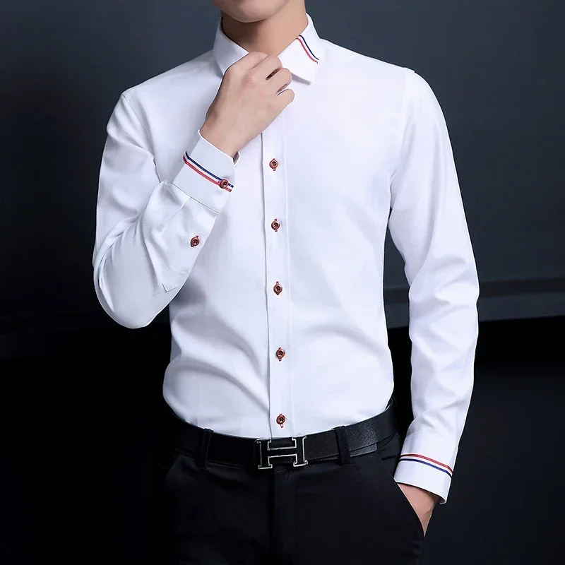 Nueva camisa de hombre, estilo - Oxford Cotton Casual Shirt Business reseña y precio
