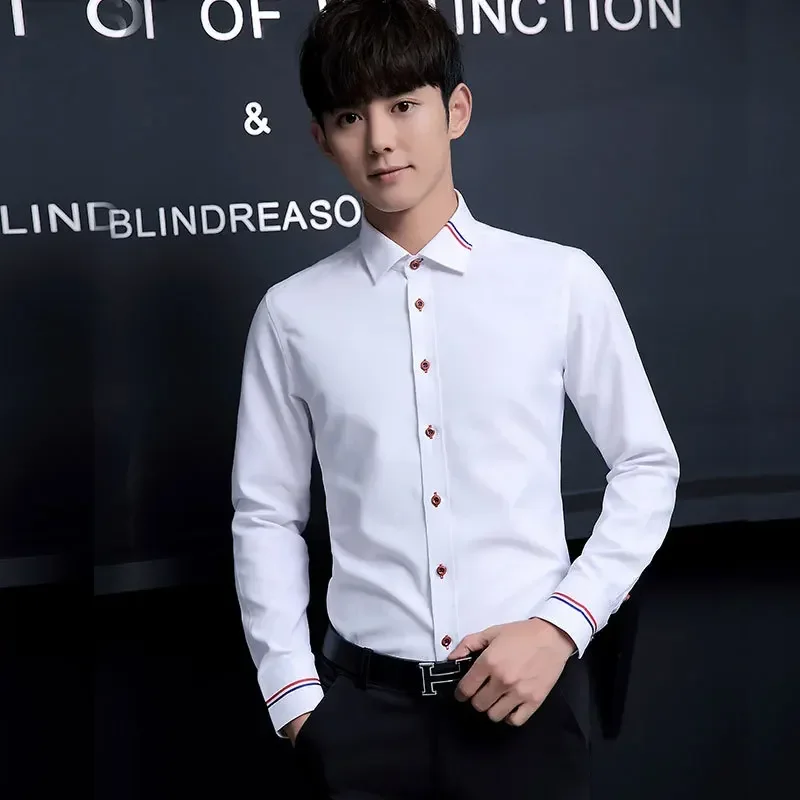 Nueva camisa de hombre, estilo - Oxford Cotton Casual Shirt Business reseña y precio