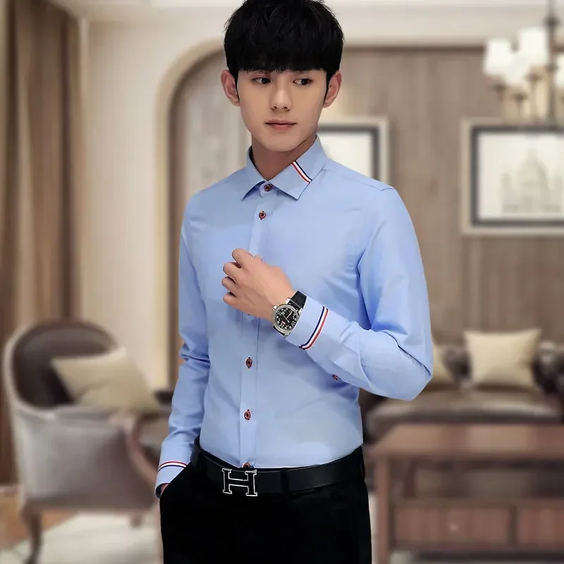 Nueva camisa de hombre, estilo - Oxford Cotton Casual Shirt Business reseña y precio
