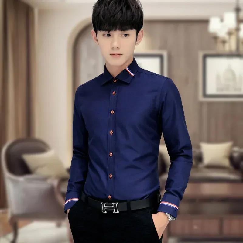Nueva camisa de hombre, estilo - Oxford Cotton Casual Shirt Business reseña y precio