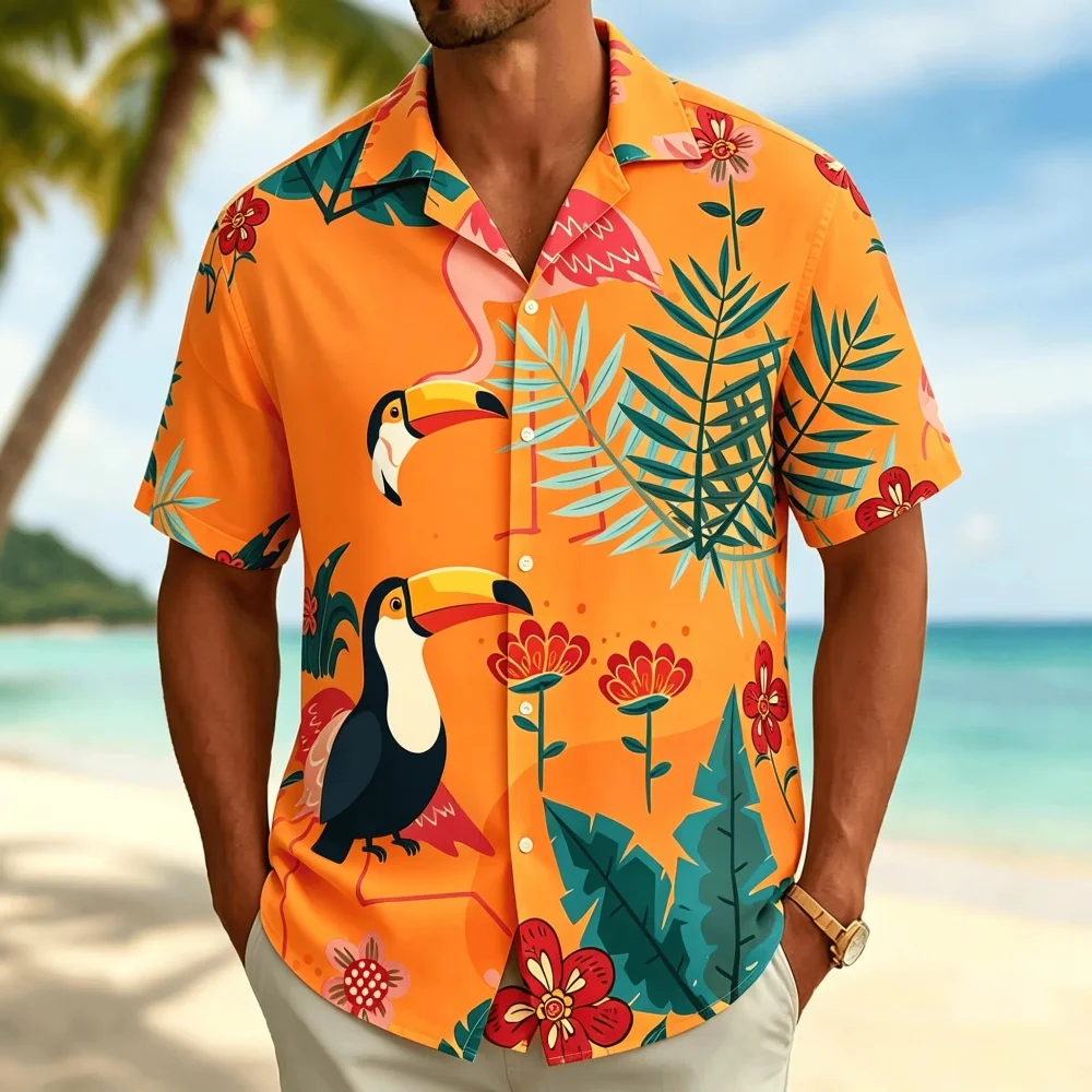 Camisa de manga corta con esta - Vintage Hawaiian Floral Shirt reseña y precio